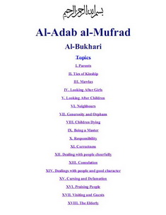 adab al mufrad